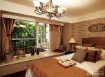 东南亚风格70多平小户型卧室装修实景图