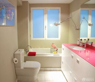 现代简约80平米两室一厅一厨一卫卫生间装修效果图