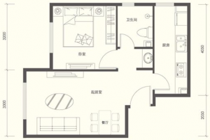 广州装修设计：53平米一居室的华美空间
