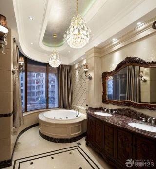 奢华别墅浴室装修效果图片