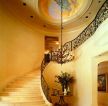200平米欧式风格别墅楼梯装饰效果图