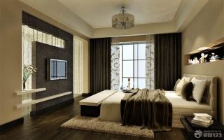 黑白经典三室一厅卧室装修设计效果图片