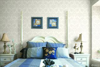 地中海风格两居室卧室装修设计效果图