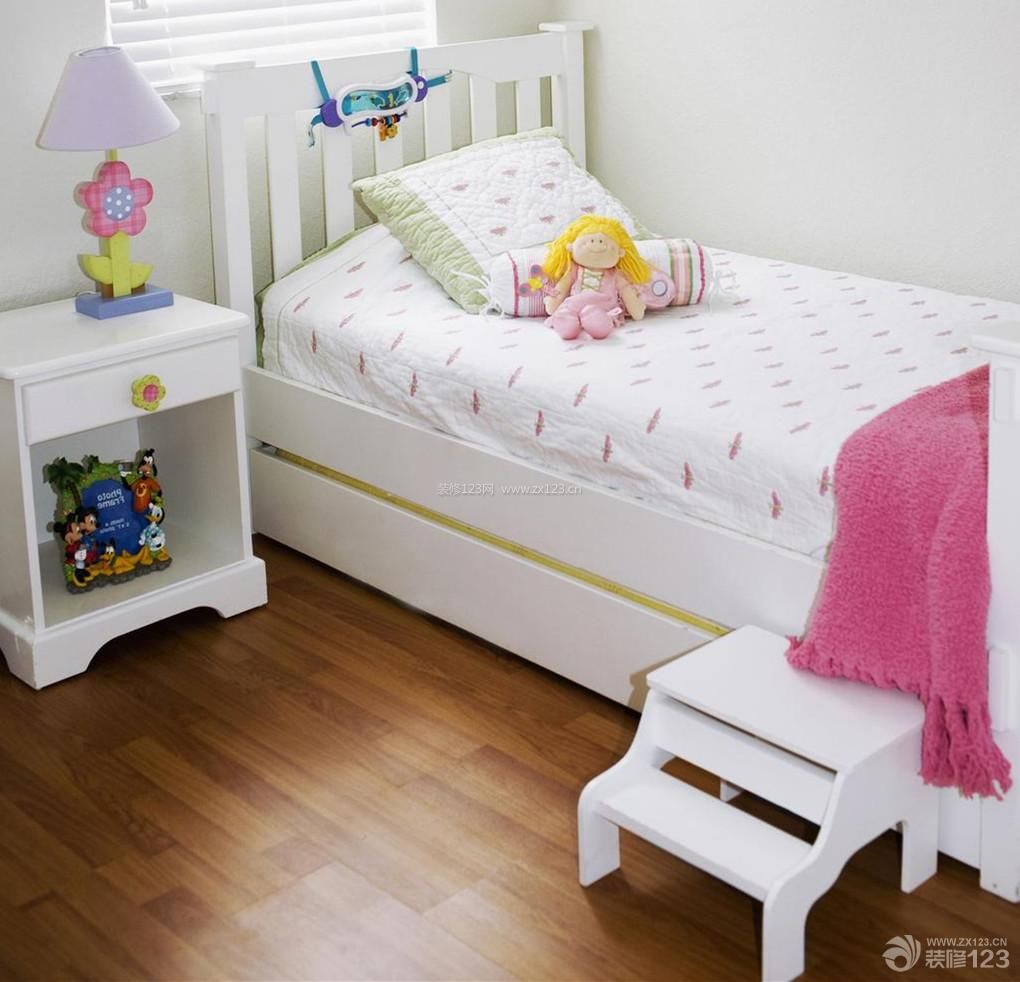 简约设计儿童房床装修实景图