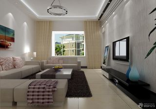 最新60平米两居室客厅最新设计效果图