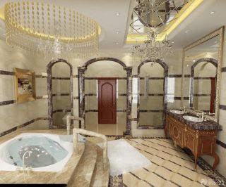 奢华别墅浴室装修设计效果图
