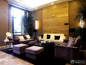 现代设计风格 挑高客厅装修效果图 组合沙发