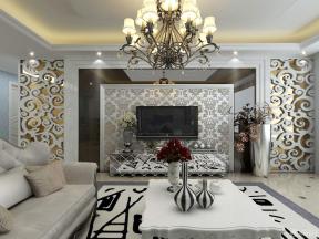欧式家装设计效果图 电视背景墙颜色 大客厅