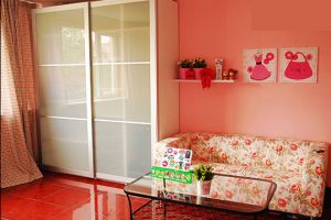 40平米卧室装修设计，浪漫粉红