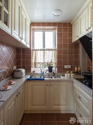 小户型家庭欧式厨房装修实景图欣赏