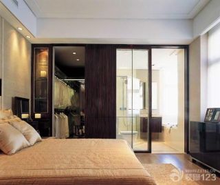 现代风格卧室壁橱样板房设计
