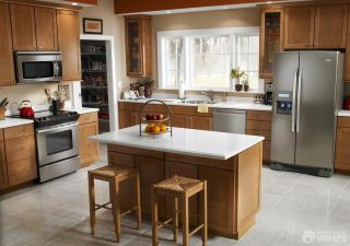 现代风格家居厨房橱柜颜色效果图