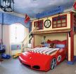 美式超酷汽车儿童房卧室装修设计效果图