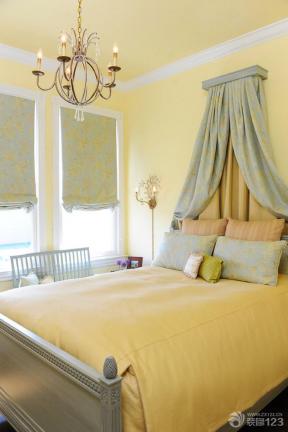 小户型婚房装修图 卧室墙壁颜色效果图