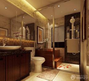 卫生间地砖效果图 卫生间淋浴房效果图 卫生间装修效果图大全2014图片