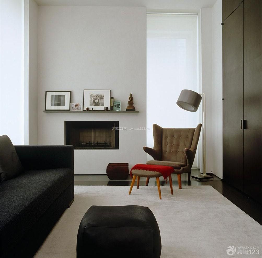 现代简约小两居室装修设计效果图