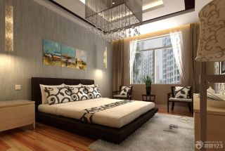 现代风格两居室卧室装修设计效果图片