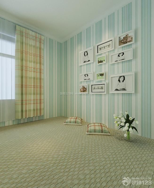 70平房屋卧室床头背景墙装修设计效果图
