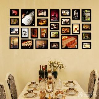 最新餐厅创意照片墙设计图片欣赏