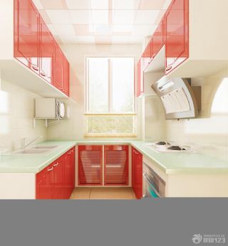 现代风格小户型整体厨房装修设计效果图