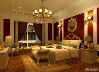 室内家庭欧式卧室装修设计效果图