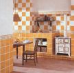 160平米房子厨房仿古瓷砖设计图片