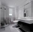 现代简约卫生间浴室地面瓷砖设计图片