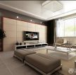 新中式风格家庭电视背景墙装修设计图