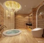 最新卫生间方木地板欧式瓷砖图片设计