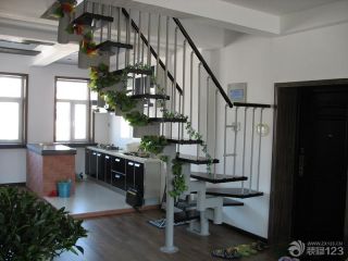 家居室内楼梯装修样板房实景图欣赏