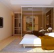 90平两居室现代风格卧室实木家具设计效果图