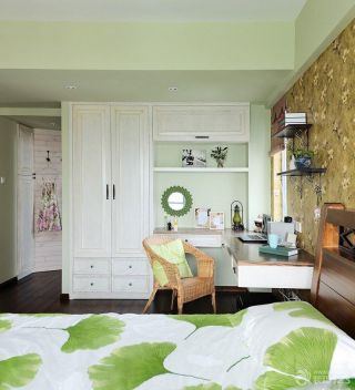 家庭卧室壁橱混搭风格装修实景图