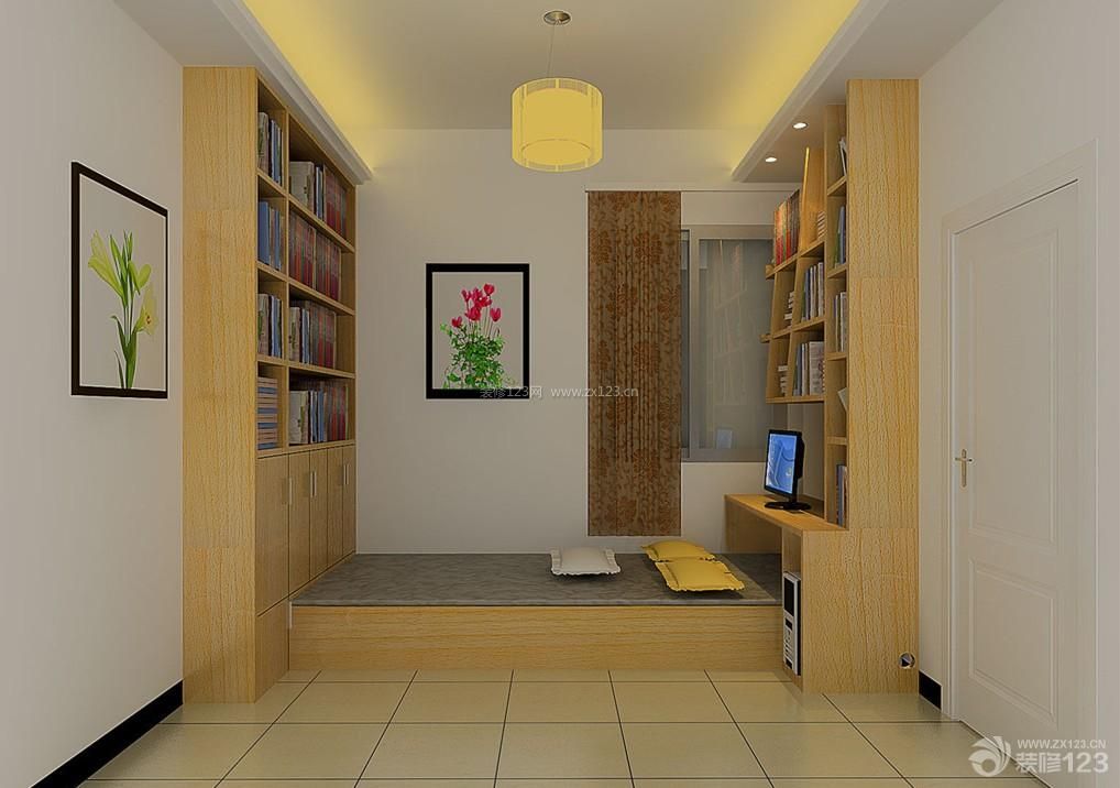 小户型简约日式书房装修设计效果图欣赏