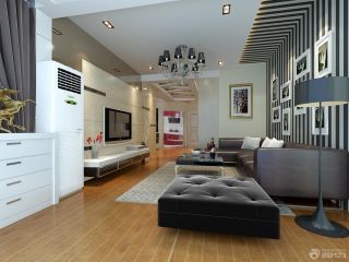 现代设计风格时尚客厅沙发背景墙效果图