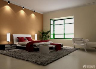 现代简约卧室墙壁颜色装修效果图欣赏