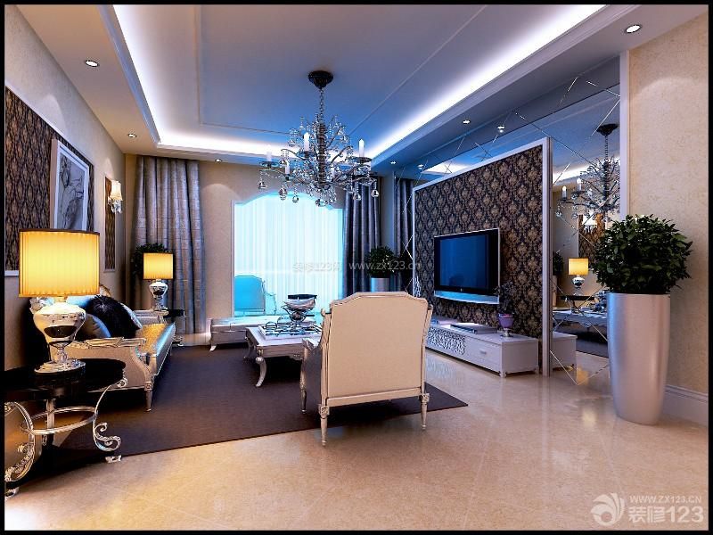 奢华现代设计风格家居客厅装修图欣赏