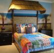 东南亚风格设计卧室颜色搭配装修效果图