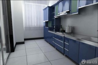 家装室内厨房橱柜颜色设计图片
