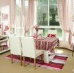2014最新三室一大厅粉色窗帘设计图片