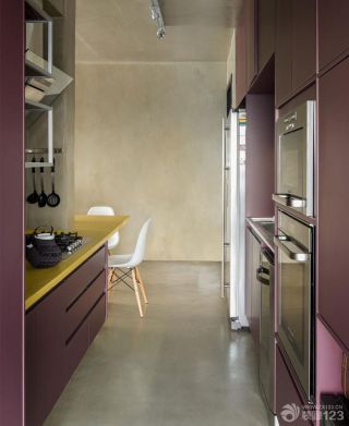 高质感现代厨房橱柜颜色实景图