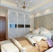 现代欧式风格128平米跃层卧室装饰图片