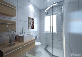卫生间淋浴房效果图 卫生间推拉门效果图 条形铝扣板