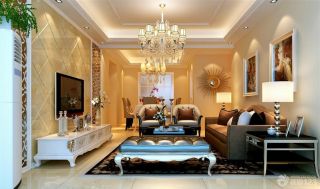欧式家装设计时尚客厅组合沙发装修图