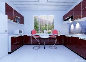 现代厨房条形铝扣板吊顶装修图片
