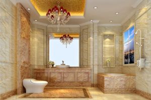 卫生间地砖效果图 给你全新的卫浴生活