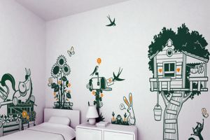 卧室手绘墙