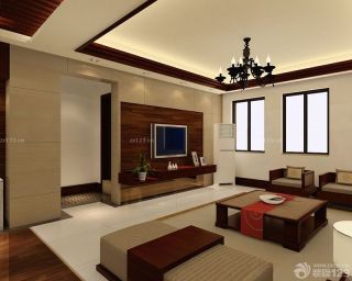韩式客厅家居装修样板房效果图片