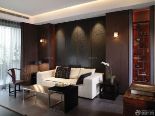 别墅中式沙发背景墙装修设计效果图欣赏