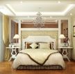 简约欧式风格三室一厅卧室窗帘装饰图片设计