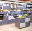 95平米三居室蓝紫色整体橱柜装饰效果图设计